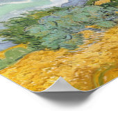 ビンセント・ヴァン・ゴッホ | Wheatfield with Cypress, 1889 ポスター (角)