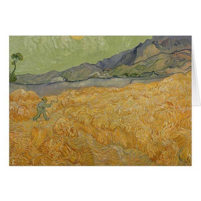 ビンセント・ヴァン・ゴッホ | Wheatfield with Reaper, 1889 (正面横)