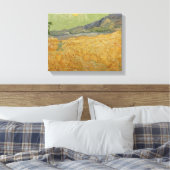 ビンセント・ヴァン・ゴッホ | Wheatfield with Reaper, 1889 キャンバスプリント (インサイチュ (寝室))