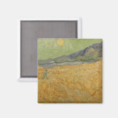 ビンセント・ヴァン・ゴッホ | Wheatfield with Reaper, 1889 マグネット (正面/裏面)