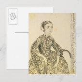 ビンセント・ヴァン・ゴッホ | Young Girlのポートレート, 1888 ポストカード (正面/裏面)