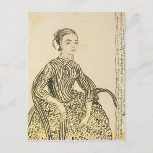 ビンセント・ヴァン・ゴッホ   Young Girlのポートレート, 1888 ポストカード