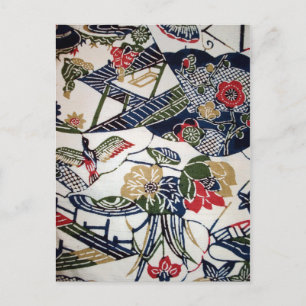 ビンタガ(沖縄の伝統的な染色織物) ポストカード
