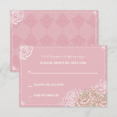 ビンタグキャベツバラ応答カード 招待状 (正面/裏面)