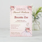 ビンタンジェスウィート16キンチェニェラ招待状 招待状 (スタンド正面)