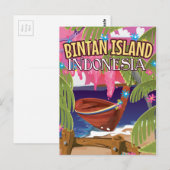 ビンタンビンタン島インドネシア旅行ポスター ポストカード (正面/裏面)