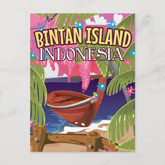 ビンタンビンタン島インドネシア旅行ポスター ポストカード (正面)