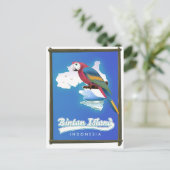 ビンタン島インドネシアの旅行マップ インビテーションポストカード (スタンド正面)