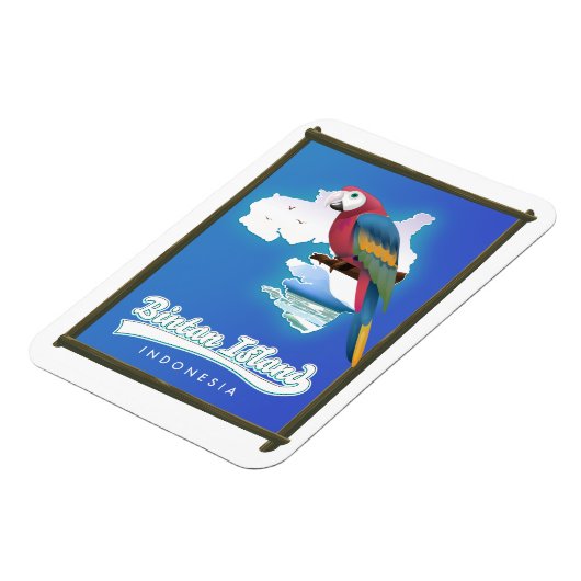 ビンタン島インドネシアの旅行マップ マグネット (左側)