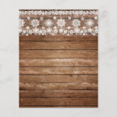 ビンターホリデーズクリスマスチラパーソナライズされたイヤー チラシ (裏面)