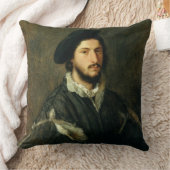 ビンチェンツォMosti (キャンバスの油)のポートレート クッション (ブランケット)