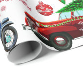 ビンテパーソナライズされたージカーズクリスマス ラッピングペーパー (ロールコーナー)