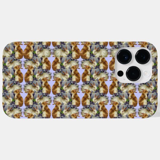 ビンテージうさぎ Case-Mate iPhoneケース (裏面 (横))