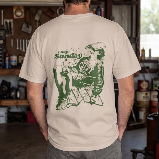 ビンテージなゆったり日曜日 Tシャツ