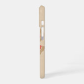 ビンテージなスタイルのポピー iPhone 16ケース (左側面)