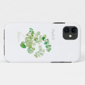 ビンテージな植物画の水彩画 Case-Mate iPhoneケース (裏面(横))