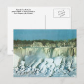 ビンテージのアメリカ滝 ポストカード (正面/裏面)