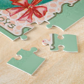 ビンテージのイースターグリーティング チキンとイースターエッグ ジグソーパズル (側面)