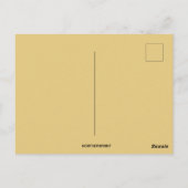 ビンテージのイースターバニー卵のサービング ポストカード (裏面)