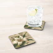 ビンテージのイースターリリー、ヴィクトリア時代の花が咲き誇る コースター (右側)