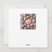 ビンテージのイースター ～ イースターのご挨拶 ～ イースターエッグ ～ シーズンカード (裏面)