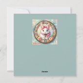 ビンテージのイースター ～イースターのご挨拶～ ウサギ～ シーズンカード (裏面)