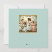 ビンテージのイースター ~ イースターの季節にあなたへ ~ 子どもたち シーズンカード (裏面)