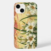 ビンテージのイースター リリーの日の出とビクトリア朝の天使たち Case-Mate iPhoneケース (裏面)