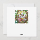 ビンテージのイースター ～ 喜びを願って ～ ウサギ ～ シーズンカード (裏面)