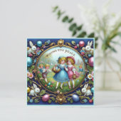 ビンテージのイースター ～平和を願って～ 子どもたち～ シーズンカード (スタンド正面)