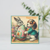 ビンテージのイースター ~HAPPY EASTER~ ビーグル~ シーズンカード (スタンド正面)