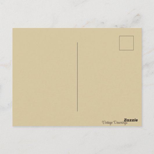 ビンテージのクリスチャン・ピルグリムの感謝祭の祈り ポストカード (裏面)