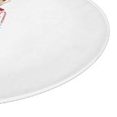 ビンテージのクリスマスのロッキング馬 カッティングボード (角)