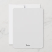 ビンテージのクリスマスエンジェルがお茶を飲む シーズンカード (裏面)