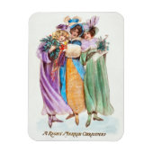 ビンテージのクリスマス休暇 マグネット (縦)