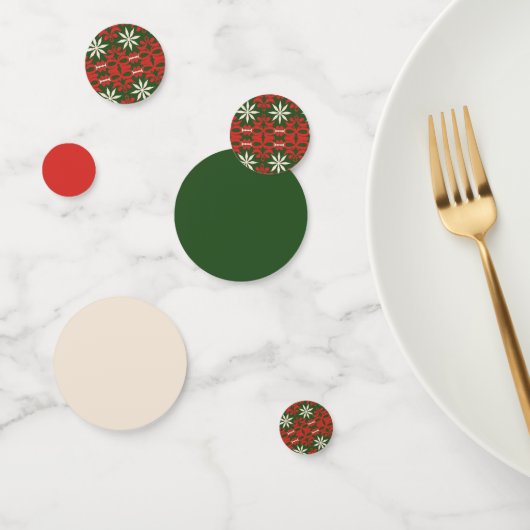 ビンテージのクリスマス/冬の模様の コンフェッティ (グループ)