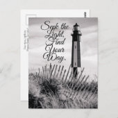 ビンテージのケープヘンリー灯台 ポストカード (正面/裏面)