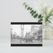 ビンテージのニューオーリンズ・カナルストリートのクレイモニュメント ポストカード (スタンド正面)