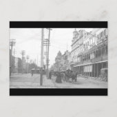 ビンテージのニューオーリンズ・カナルストリートのクレイモニュメント ポストカード (正面)