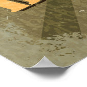 ビンテージのポスターとピンアップの女の子を爆弾に。抽象芸術, ポスター (角)