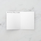 ビンテージのメモカード バッファロー・ビル サンキューカード (内部)