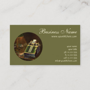 ビンテージのレトロな計算機（コンプトメーター） 名刺