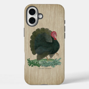 ビンテージの七面鳥 iPhone 16 PLUSケース
