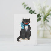 ビンテージの不気味な猫 シーズンポストカード (スタンド正面)