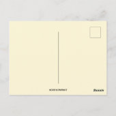 ビンテージの卵の殻で作られた風船に乗った子ガモのイースターカード ポストカード (裏面)