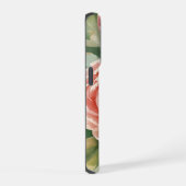 ビンテージの大きなピンクの花 iPhoneケース (右側面)