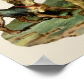 ビンテージの子供たちと犬のワゴン ポスター (角)