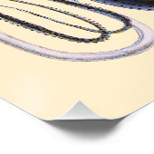 ビンテージの巨大なイカまたはタコの海洋生物 ポスター (コーナー)