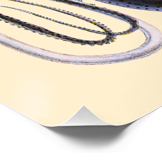 ビンテージの巨大なイカまたはタコの海洋生物 ポスター (コーナー)