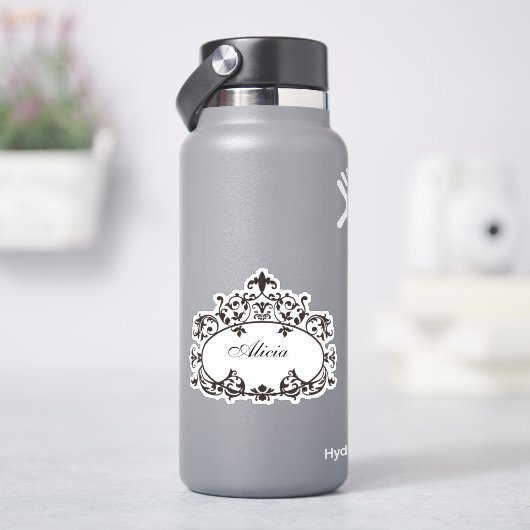 ビンテージの欄干フレーム シール (HydroFlask)
